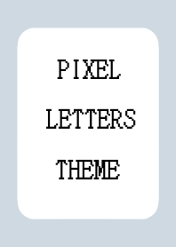 PIXEL LETTERS THEME-BLUE BEIGE