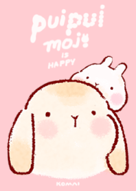 PuiPui Moji fluffy bunny theme 1