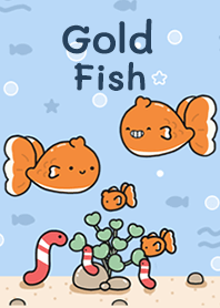 Gold Fish In blue!