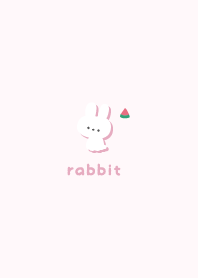 Rabbits5 Watermelon - Pink