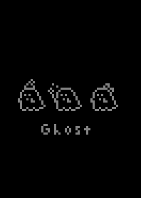 可愛的鬼 (像素画) /black gray