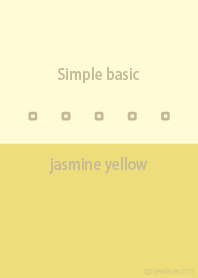 Simple basic jasmine yellow