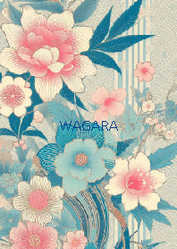 WAGARA BLUE-Japanese style pattern 52
