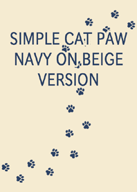 キャットポウ ネイビーオンベージュ