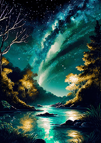 Beautiful starry night view#2912