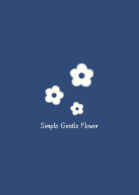 Simple Gentle Flower* -navy-
