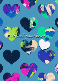 Splash paint heart