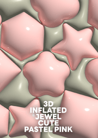 3D INFLATED JEWEL CUTE [PASTEL PINK]
