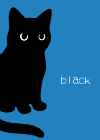 blue 丸い黒猫4