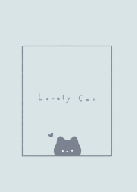 ひょっこりネコさん。ライトブルー