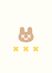 funny rabbit.(beige&yellow05)