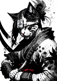 墨流し侍猫 8d71FE