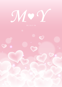 Initial -M&Y- Heart cloud