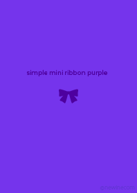 simple mini ribbon purple