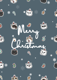 neko christmas1 / dark steel blue