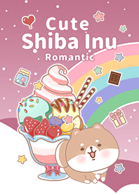 ไอศกรีมคอสมิก/ชิบะอินุ/สีขาว/สีชมพู2