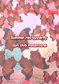 Summer red butterfly gun club macaroons