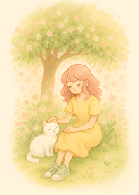 MoJi cat and me