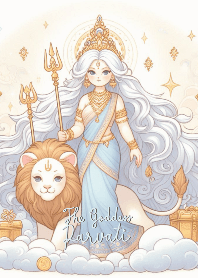 พระแม่อุมาเทวี : มั่งคั่ง สำเร็จ (สีฟ้า)