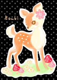 Bambi and mushroom