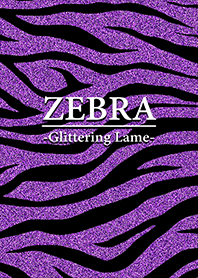 Lame zebra pattern purple color
