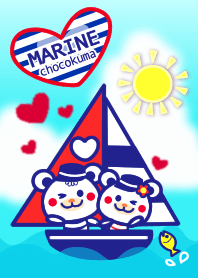 ❤️ラブ❤️マリンなチョコくま