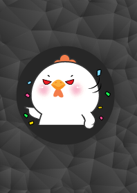 Simple Angry Cute White Chicken  Theme