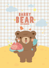 ลูกหมีแบร์รี่ ลายสก๊อตน่ารัก เลิฟเว่อร์