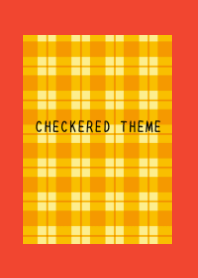 ORANGE CHECKERED THEME-RED