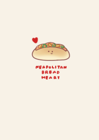simple Neapolitan bread heart beige