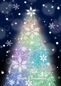 Snow christmas tree