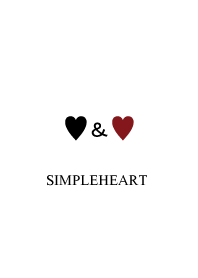 Simple adult heart.