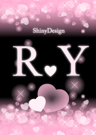 R&Y イニシャル 運気UP!ピンクハート