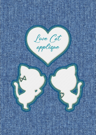 Love Cat Applique 55