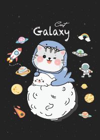 กาแล็กซี่ แมวชุดฉลาม : สีดำ