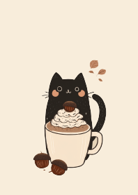 Black Cat & Chestnut Latte