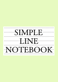 SIMPLE LINE NOTEBOOK-YELLOW GREEN