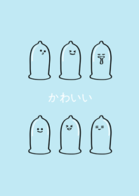 可愛透明氣球(水藍色)