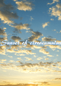 Sunset of cirrocumulus ver.2