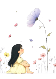 Girl and Flower V.37