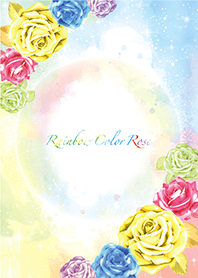 ''Bring good luck'' Rainbow Color Rose*