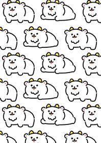 しろいヤギの着せかえ