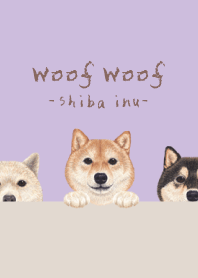 Woof Woof - Shiba inu - LAVENDER