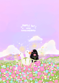 Purple sky with good friends;)