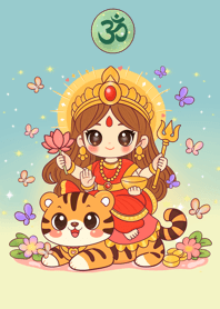 พระแม่อุมาเทวี (ธีมสีเขียว)