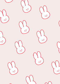 A lot of rabbits red