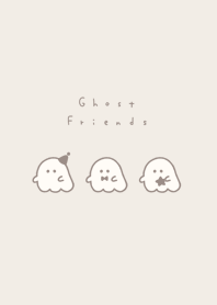 Ghost Friend(line)/ beige (pale)
