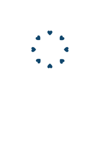Simple Heart Blue & White