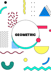 Geometric Youth Colorful White