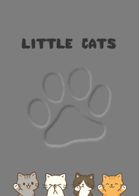 Cute cat footprints_black